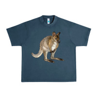 Midnight Navy Hand Drawn Wallaby Animal Urban Heavy Tee - LillyAllenDesigns