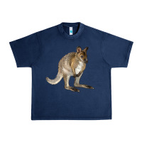 Navy Hand Drawn Wallaby Animal Urban Heavy Tee - LillyAllenDesigns