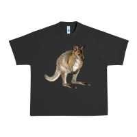 Pigment Black Hand Drawn Wallaby Animal Urban Heavy Tee - LillyAllenDesigns