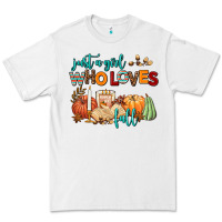 White just a girl who loves fall Premium Tee - AdoDesignShop