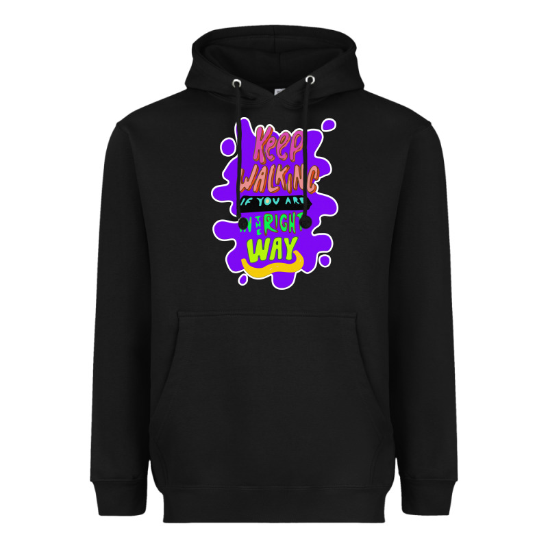 Keep Walking If You Are In The Right Way Heavyweight Hoodie by Bettercallsaul | Teevron