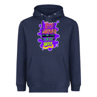 Navy Keep walking if you are in the right way Heavyweight Hoodie - Bettercallsaul