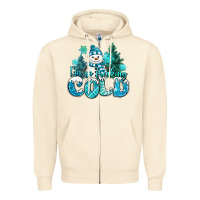 Sandshell im so freaking cold snowman Zipper Hoodie - MaliasSmallBusiness