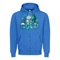 True Royal im so freaking cold snowman Zipper Hoodie - MaliasSmallBusiness