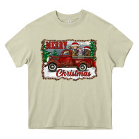 Mossy christmas truck with cows Heavy Core Tee - RanaPortraitStore