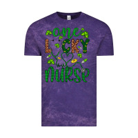 Cloud Purple Leopard Glitter One Lucky Nurse Vintage Tee - Artiststas
