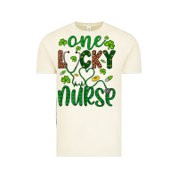 Vintage Arctic Leopard Glitter One Lucky Nurse Vintage Tee - Artiststas