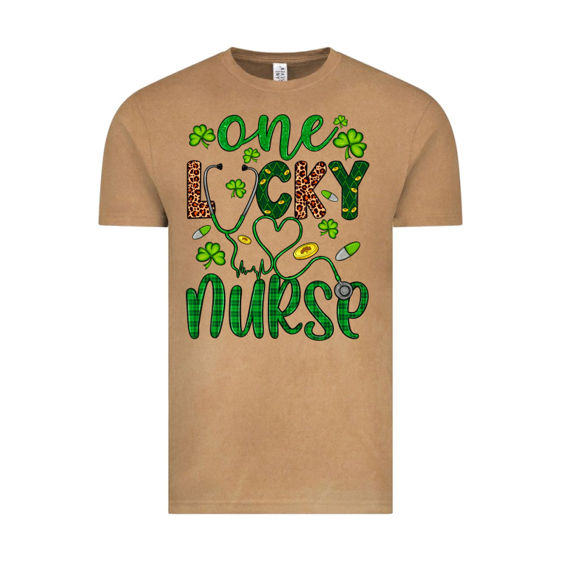 Leopard Glitter One Lucky Nurse Vintage Tee by Artiststas | Teevron