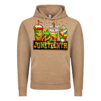 Vintage Coffee juneteenth afro coffee cups Vintage Hoodie - Jasminsmagicworld