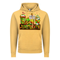 Vintage Mustard juneteenth afro coffee cups Vintage Hoodie - Jasminsmagicworld