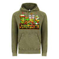 Vintage Olive juneteenth afro coffee cups Vintage Hoodie - Jasminsmagicworld