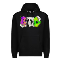 Black Boo Ghost Cat Premium Hoodie - texasbilliewilder