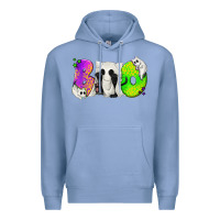 Colony Blue Boo Ghost Cat Premium Hoodie - texasbilliewilder