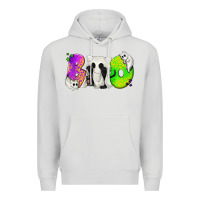 Dove Grey Boo Ghost Cat Premium Hoodie - texasbilliewilder