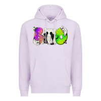 Lilac Boo Ghost Cat Premium Hoodie - texasbilliewilder