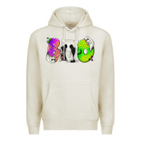 Oatmeal Heather Boo Ghost Cat Premium Hoodie - texasbilliewilder