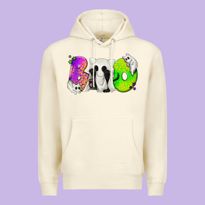 Boo Ghost Cat Premium Hoodie Designed By Texasbilliewilder