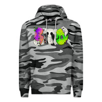 Slate Camo Boo Ghost Cat Premium Hoodie - texasbilliewilder