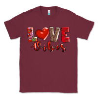 Burgundy love vibes Classic Tee - AdoDesignShop