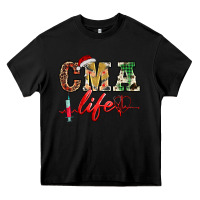 Black christmas certified medical assistant life Heavy Core Tee - BarkalooDesign