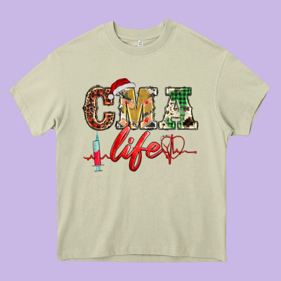 Christmas Certified Medical Assistant Life Heavy Core Tee Designed By Barkaloodesign