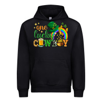 Black One lucky cowboy St. Patricks day Urban Hoodie - HowdyJamesFarm