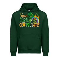 Forest Green One lucky cowboy St. Patricks day Urban Hoodie - HowdyJamesFarm