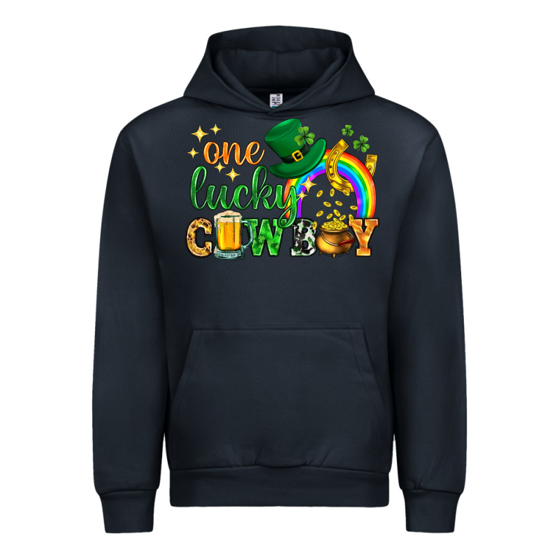 One Lucky Cowboy St. Patricks Day Urban Hoodie by HowdyJamesFarm | Teevron