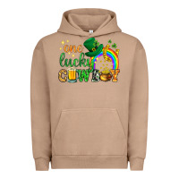 Pigment Burro One lucky cowboy St. Patricks day Urban Hoodie - HowdyJamesFarm