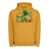 Pigment Peanut Butter One lucky cowboy St. Patricks day Urban Hoodie - HowdyJamesFarm