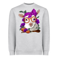 Heather Grey Cute baby lamb halloween Heavyweight Sweatshirt - Jasminsmagicworld