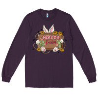 Plum howdy easter Long Sleeve Tee - MaliasSmallBusiness
