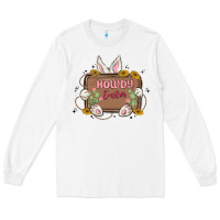White howdy easter Long Sleeve Tee - MaliasSmallBusiness