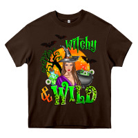 Chocolate Brown witchy and wild Heavy Core Tee - Zillion Design Studio