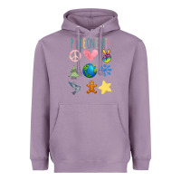 Lavender PEACE ON EARTH Heavyweight Hoodie - Bettercallsaul