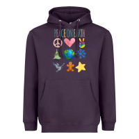 Plum PEACE ON EARTH Heavyweight Hoodie - Bettercallsaul