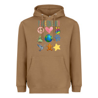 Toasted Coconut PEACE ON EARTH Heavyweight Hoodie - Bettercallsaul