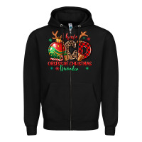 Black i have ocd obsessive christmas disorder Zipper Hoodie - MaliasSmallBusiness