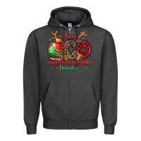 Charcoal Heather i have ocd obsessive christmas disorder Zipper Hoodie - MaliasSmallBusiness