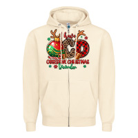 Sandshell i have ocd obsessive christmas disorder Zipper Hoodie - MaliasSmallBusiness