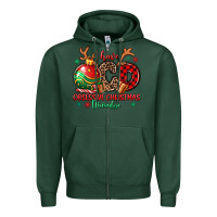 Sports Green i have ocd obsessive christmas disorder Zipper Hoodie - MaliasSmallBusiness