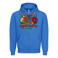True Royal i have ocd obsessive christmas disorder Zipper Hoodie - MaliasSmallBusiness
