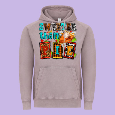 Sweeter Than Pie With Pumpkin Pie Vintage Hoodie Designed By Adodesignshop