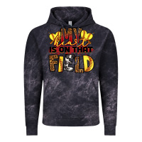 Cloud Black softball my heart is on that field Vintage Hoodie - RanaPortraitStore