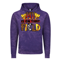 Cloud Purple softball my heart is on that field Vintage Hoodie - RanaPortraitStore