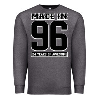 Charcoal Heather Made In 96 24 Years Of Awesome Premium Sweatshirt - Bettercallsaul