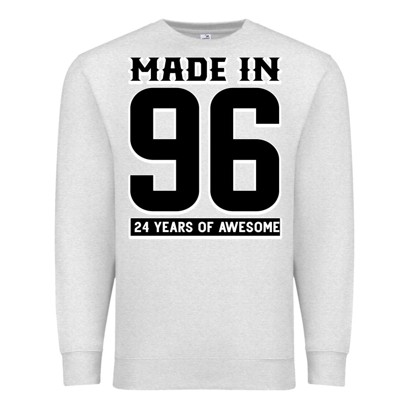 Made In 96 24 Years Of Awesome Premium Sweatshirt by Bettercallsaul | Teevron