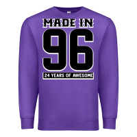 Purple Made In 96 24 Years Of Awesome Premium Sweatshirt - Bettercallsaul
