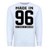 White Made In 96 24 Years Of Awesome Premium Sweatshirt - Bettercallsaul