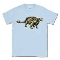 Dusty Blue Ankylosaurus T-Rex Classic Tee - LillyAllenDesigns
